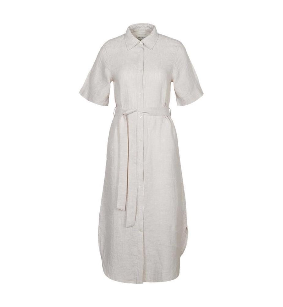 Robe-chemise Fit Regular Linen - Dry Sand