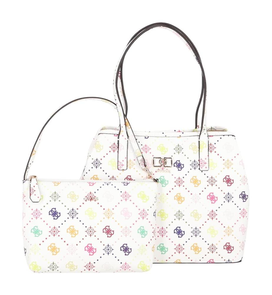 Sac Shopping Emilie - Blanc et Multicolore