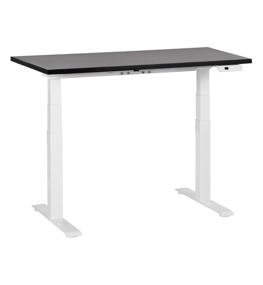 Bureau réglable en hauteur électriquement DESTINES Noir/blanc 120 cm 72 cm