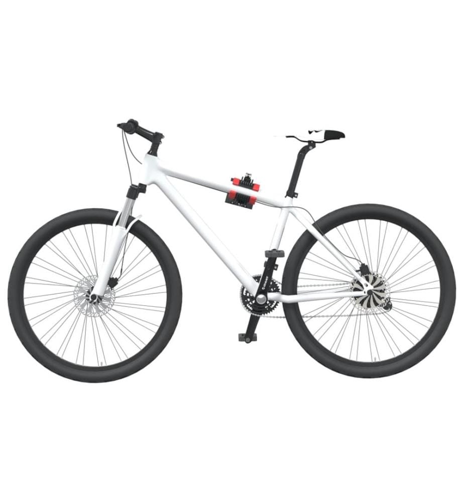 Râtelier range vélos - Support pour 4 vélos - Mural ou au sol - Porte-vélo en acier revêtu noir