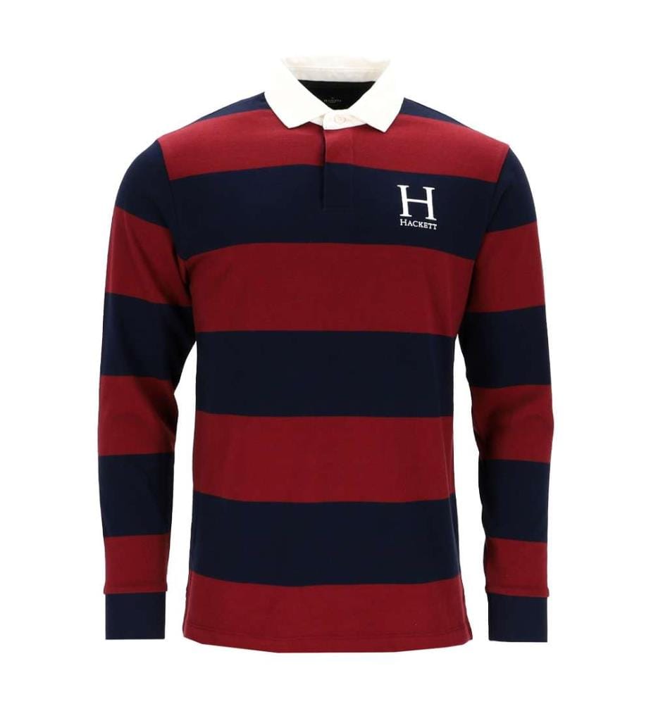 Polo rugby Heritage - Rouge bordeaux