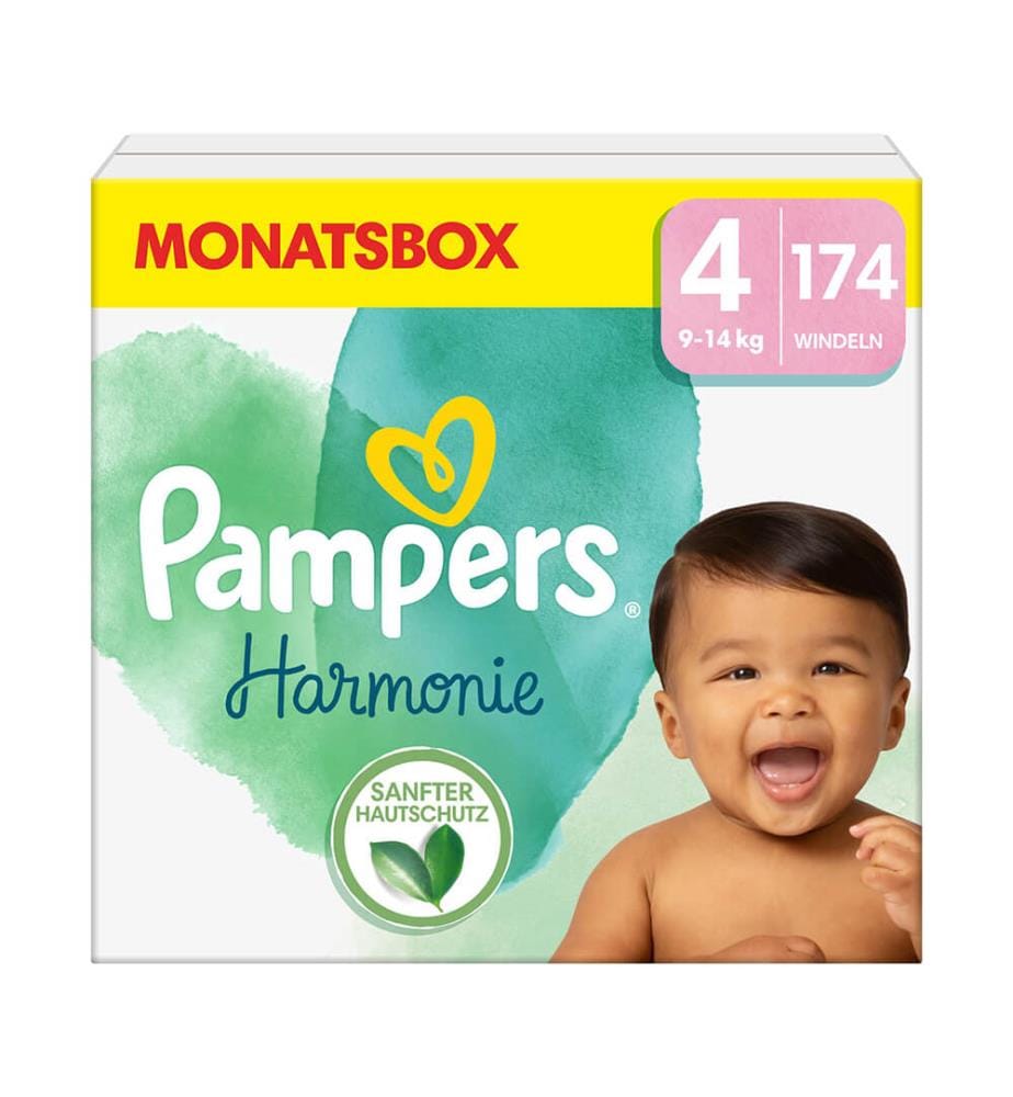 Harmonie - Taille 4 (9-14 kg) - Lot de 174 couches