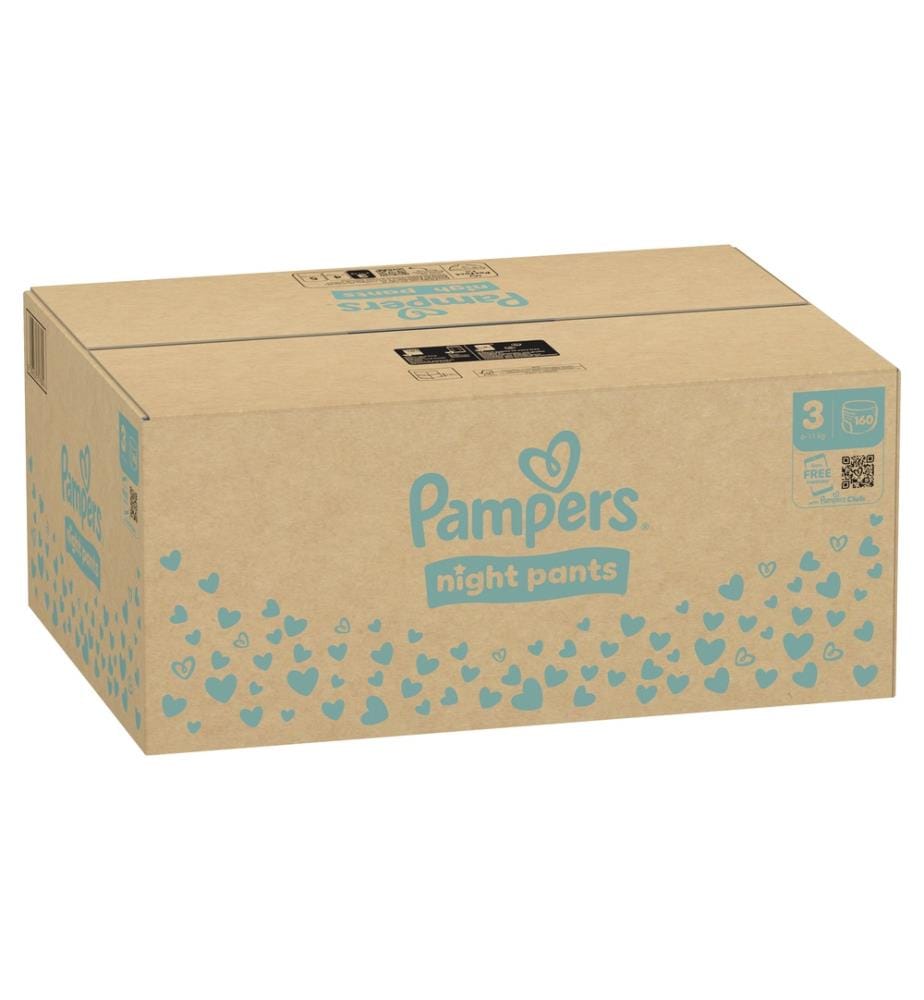 Couches Night Pants Taille 3 (6-11 kg)  Lot de 160 couches
