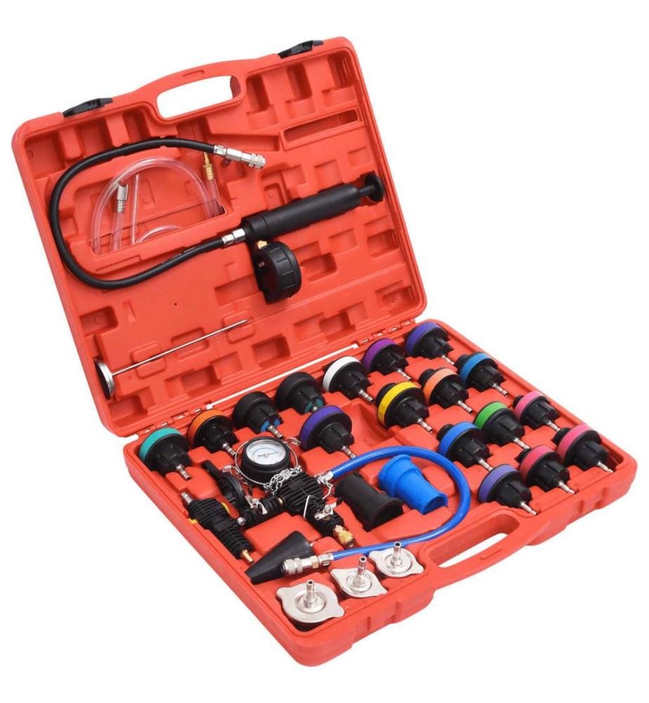 Kit de testeur de pression du radiateur 28 pcs