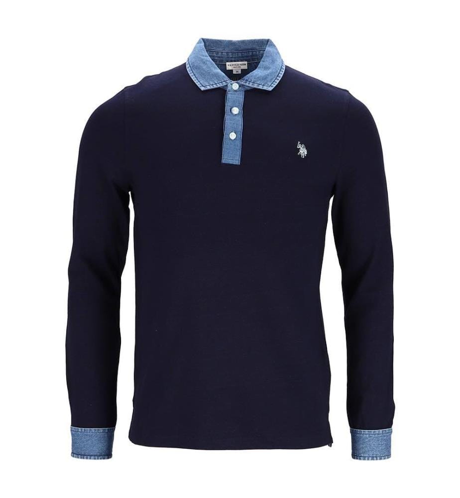 Polo Dont - Marine et Bleu