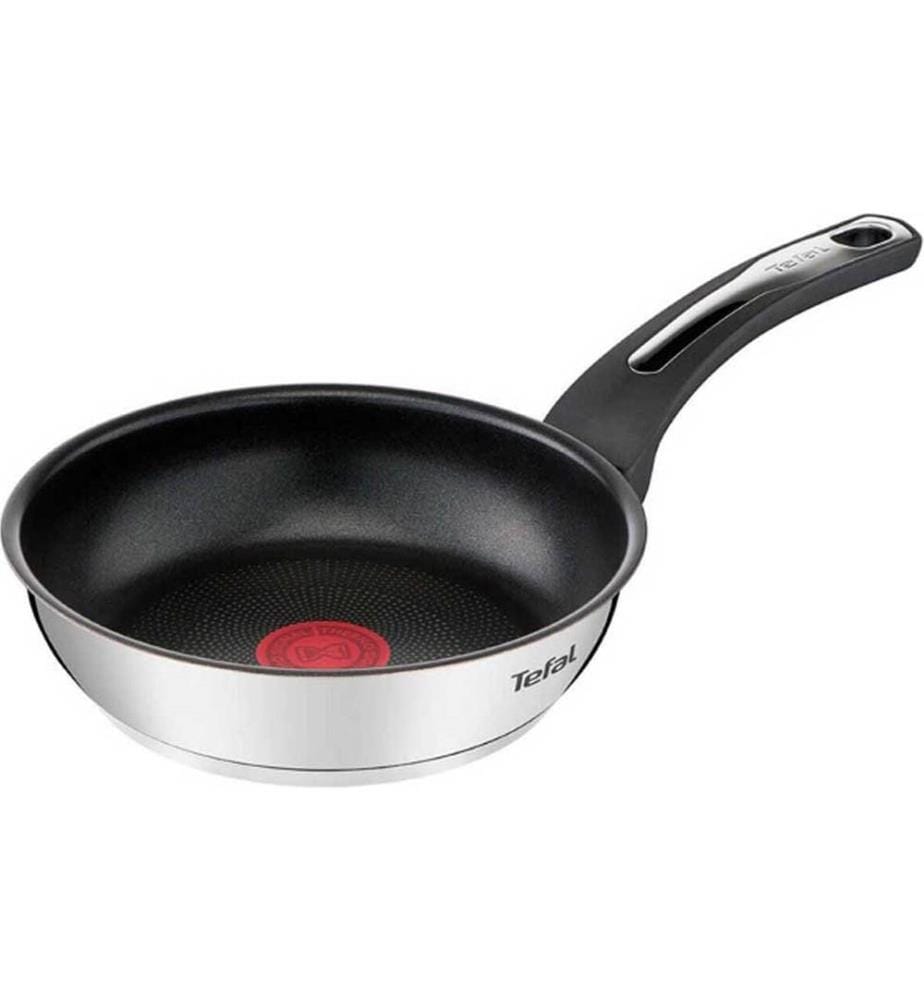 Poêle Emotion G6 Ø18 cm, Argenté, E30001 - Compatible Induction, Gaz, Électrique, Céramique & Halogène