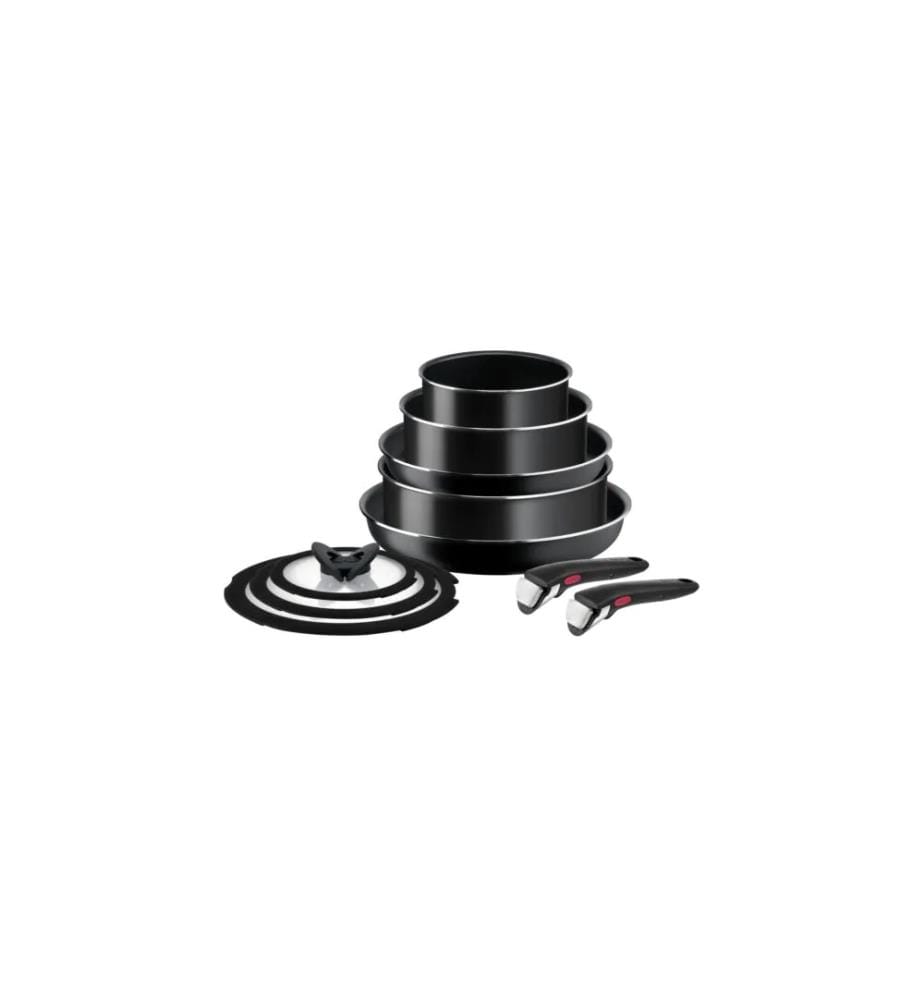 Batterie de Cuisine Ingenio Easy Cook & Clean 10 Pièces - Noir