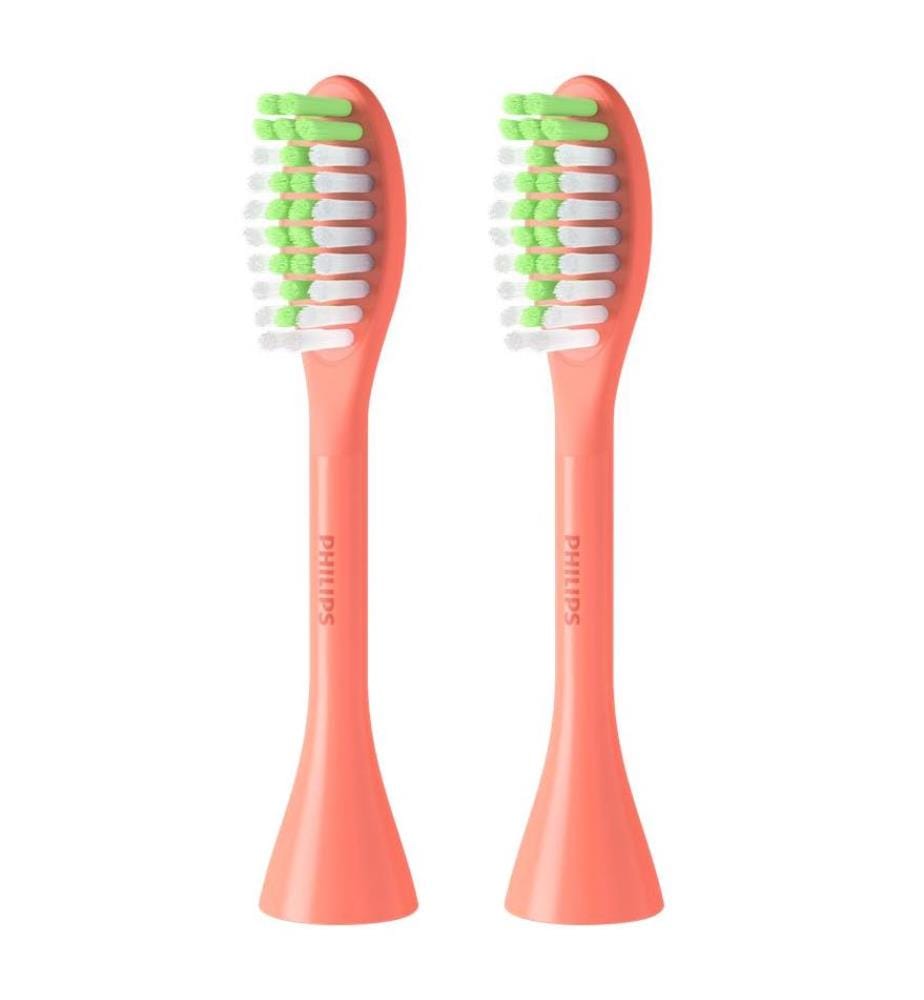 Lot de 2 Têtes de Brosse à Dents Philips One Orange - BH1022/01