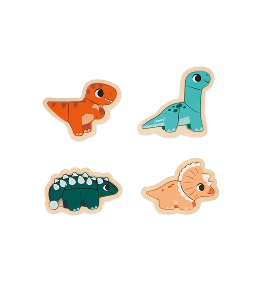 4 Puzzles evolutifs Dinosaure