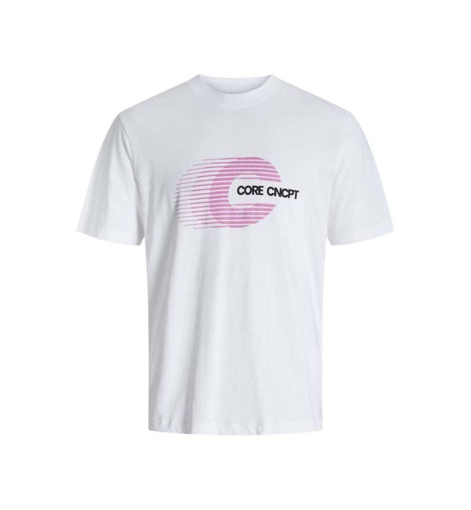 T-Shirt col ras du cou - Blanc brillant