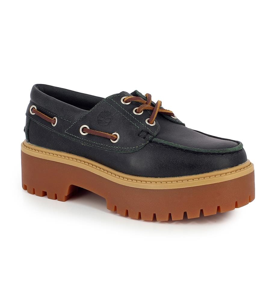 Chaussures Bateau en Cuir Premium Plateforme 3 Eyes
