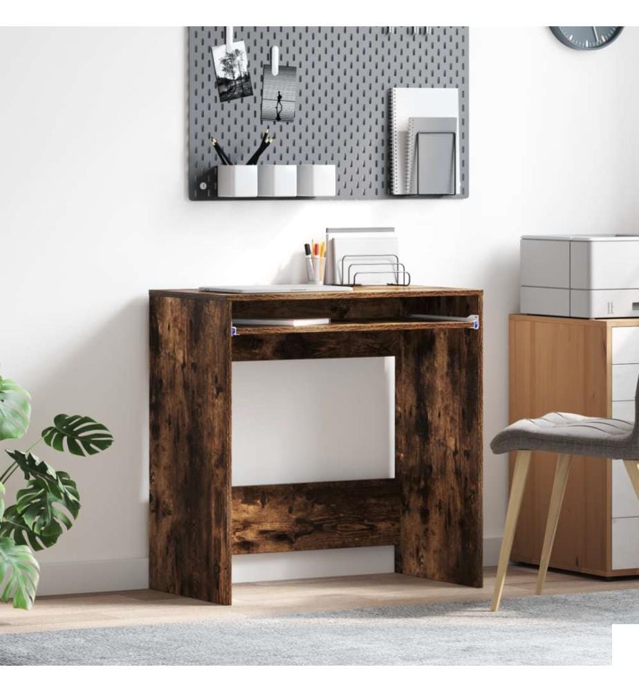 Bureau d'ordinateur Chêne fumé Panneau de particules Compact