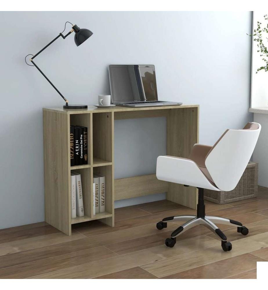 Bureau d'ordinateur portable chêne sonoma bois d'ingénierie