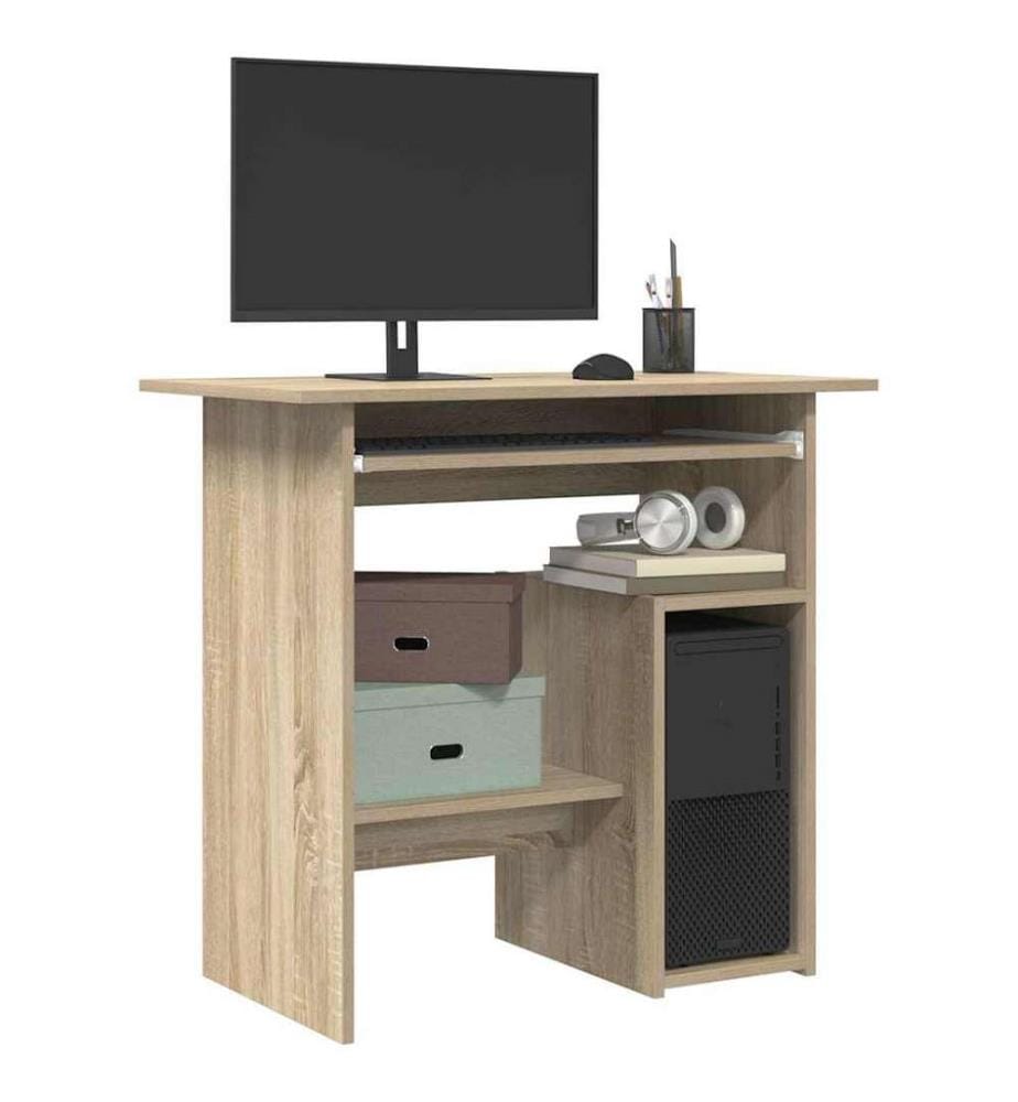 Bureau Chêne sonoma 80x45x74 cm Bois dingénierie