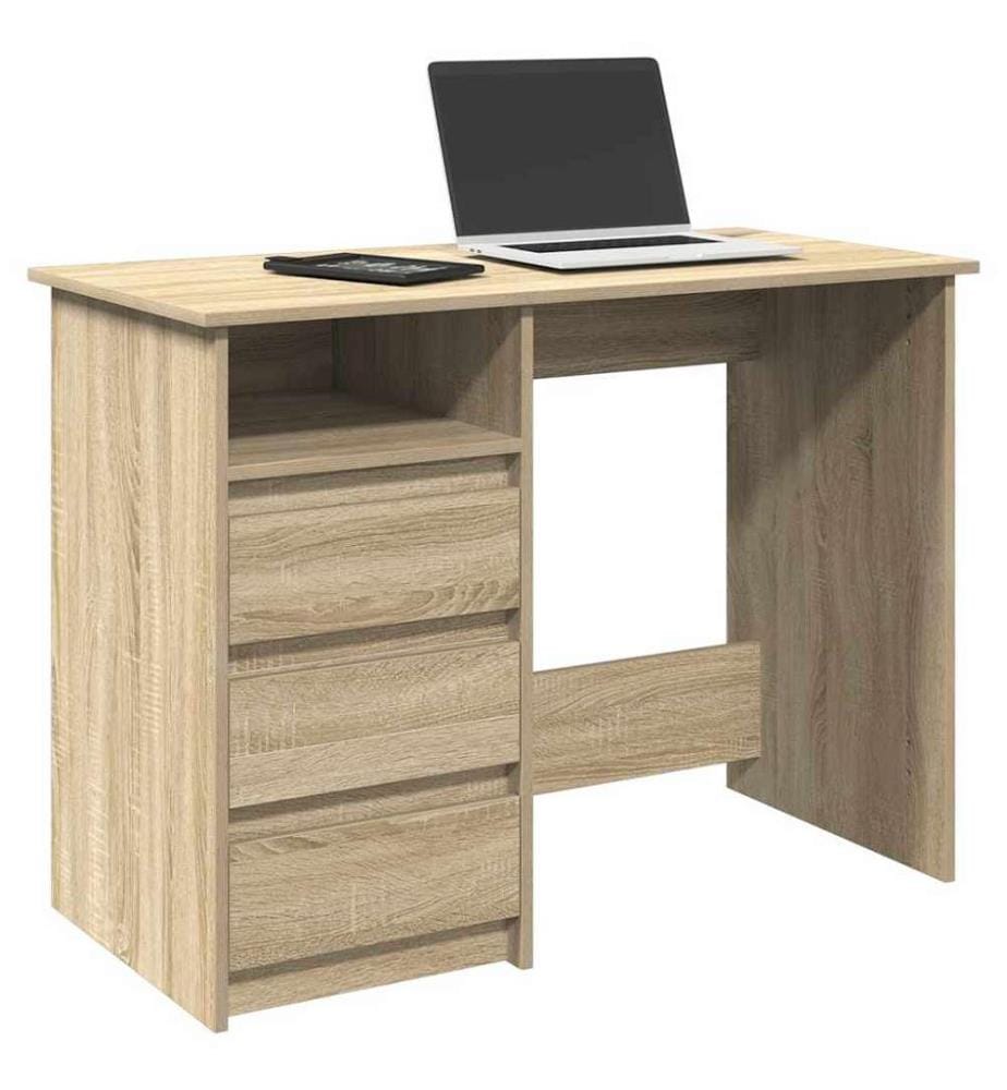 Bureau chêne sonoma 102x50x75 cm bois d'ingénierie