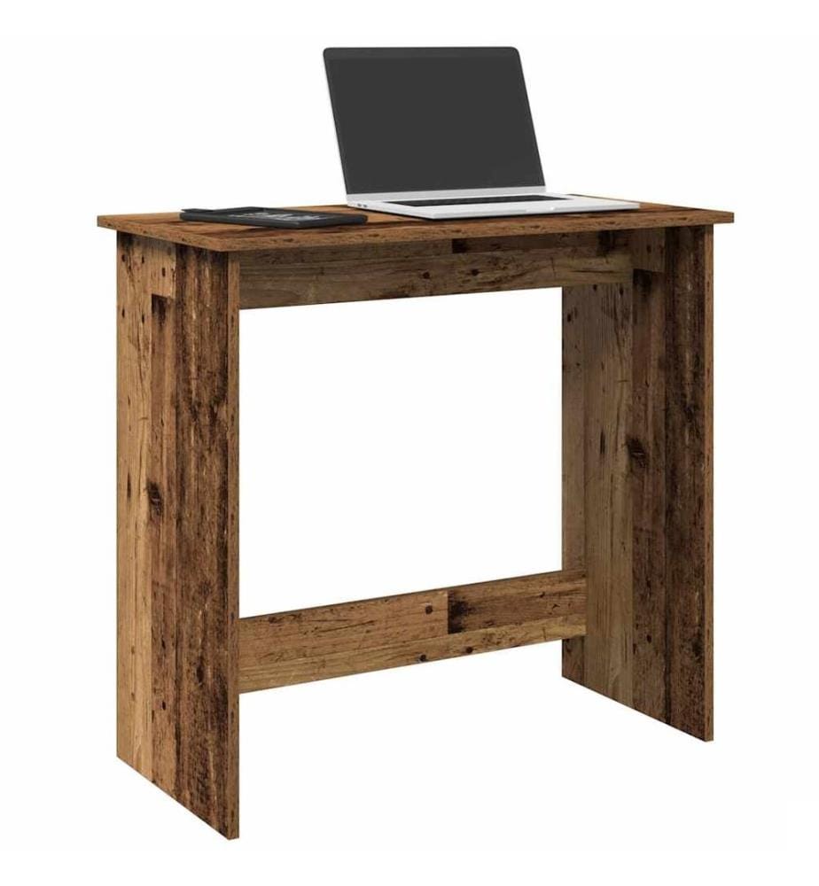 Bureau style vieux bois 80x40x75 cm bois d'ingénierie