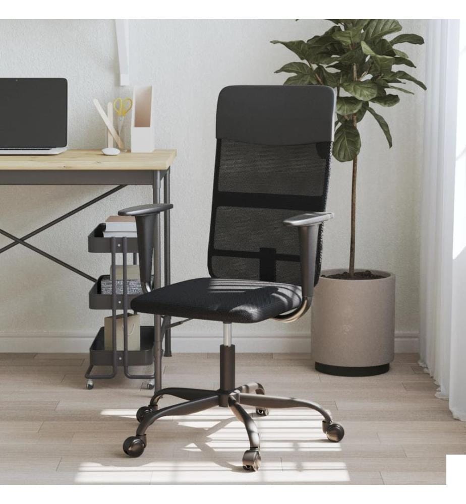 Chaise de bureau réglable en hauteur noir