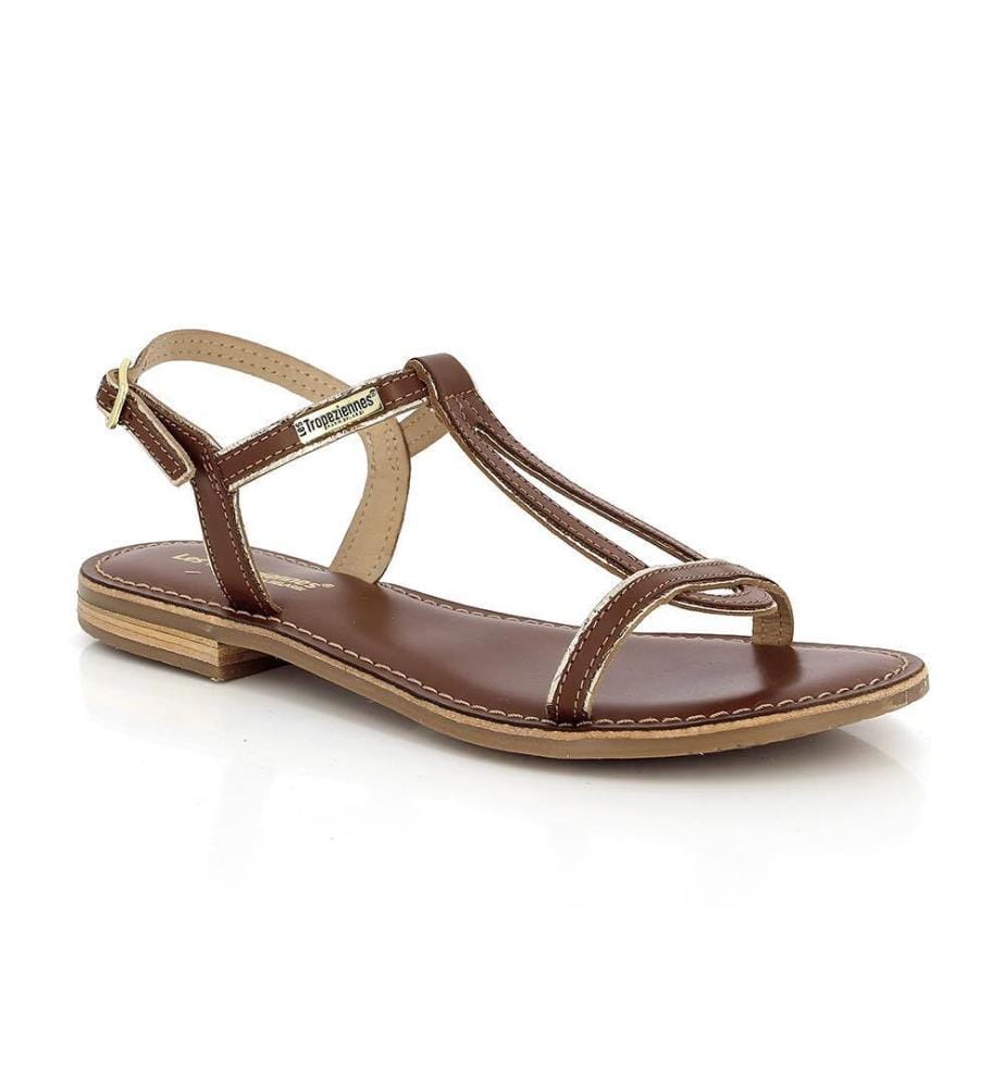 Sandales Plates en Cuir Hamatrio - Tan
