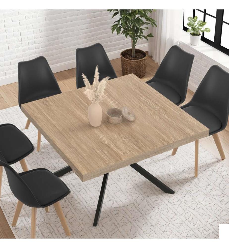 Table de Repas Soline 120 cm - Noir