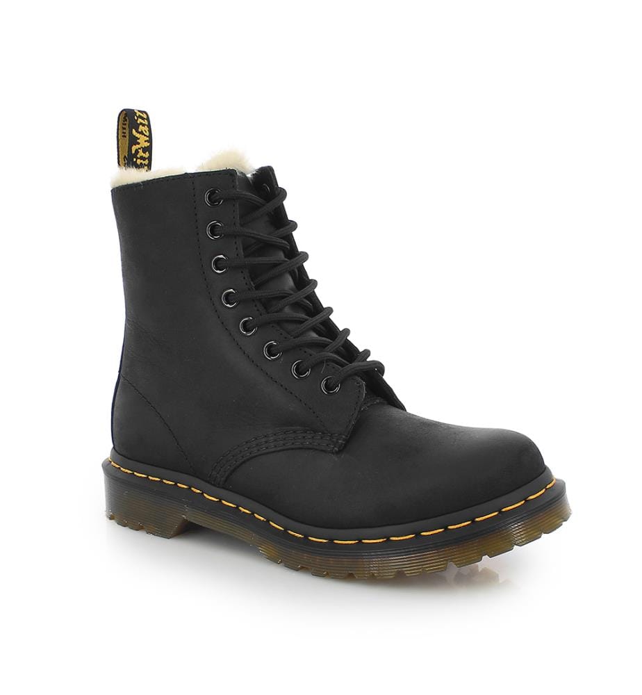 Bottes 1460 Serena Doublées De Fourrure Synthétique - Noir