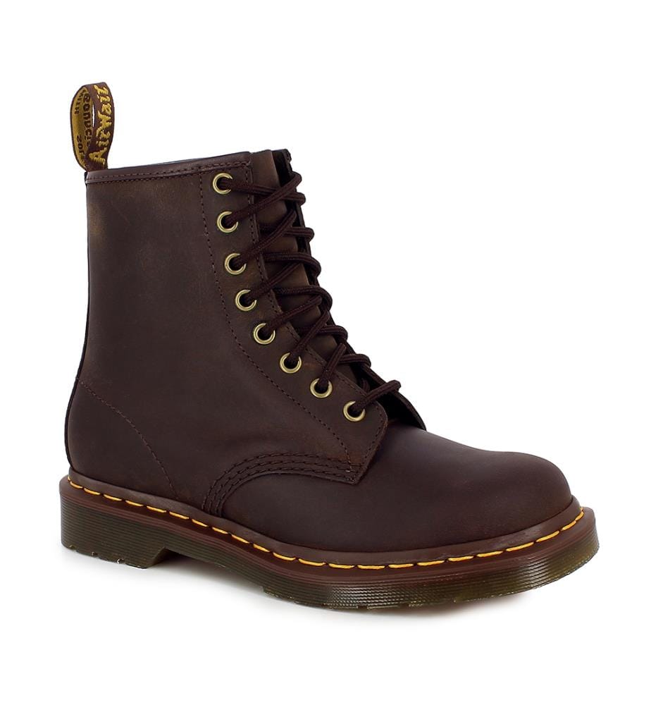 Bottes 1460 Crazy Horse - Brun Foncé