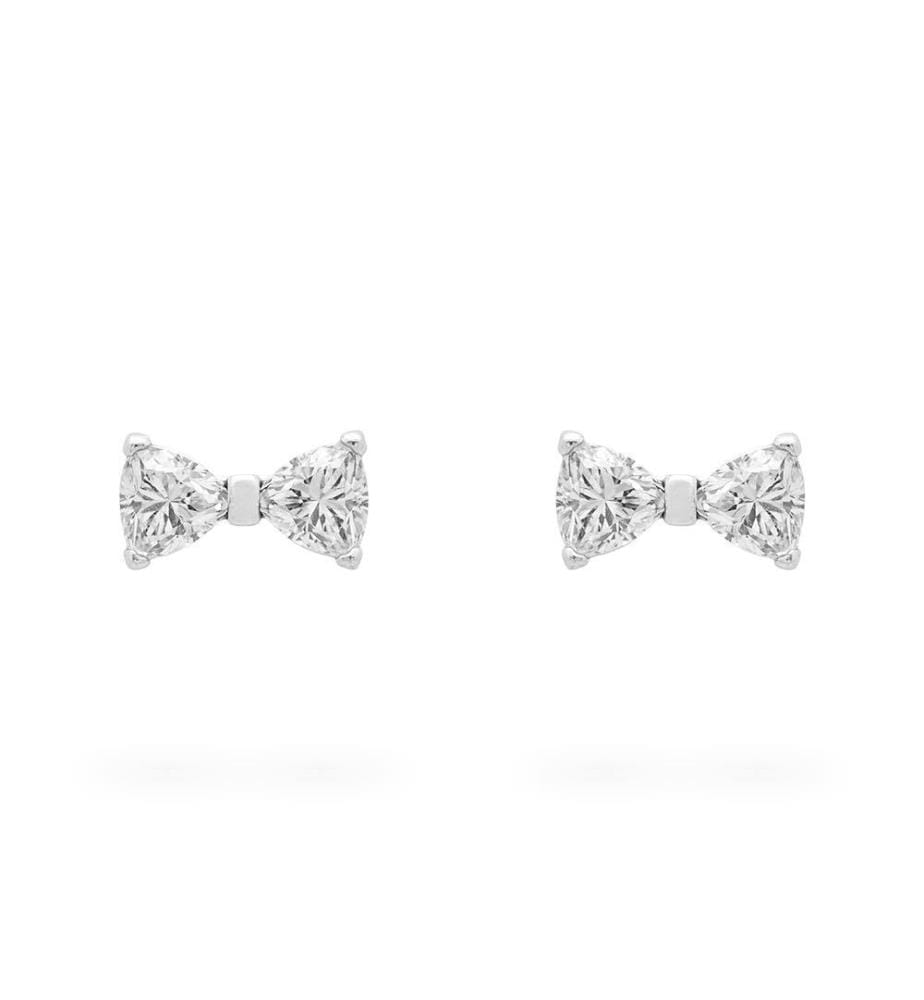 Petits Clous d'Oreilles Nud Scintillant - Argent 925/1000e