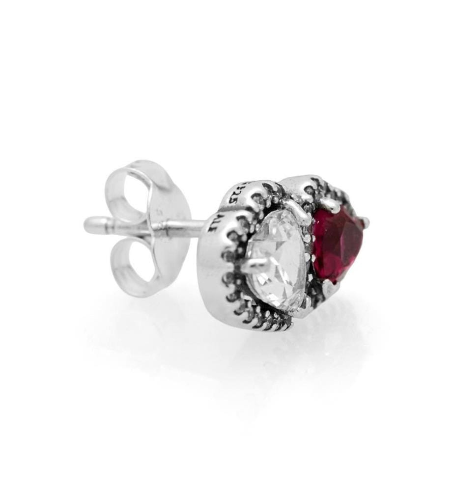 Clous d'Oreilles Curs Halo - Argent 925/1000e