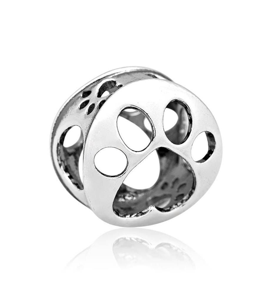 Charm Empreinte de Patte Ajouré - Argent 925/1000e