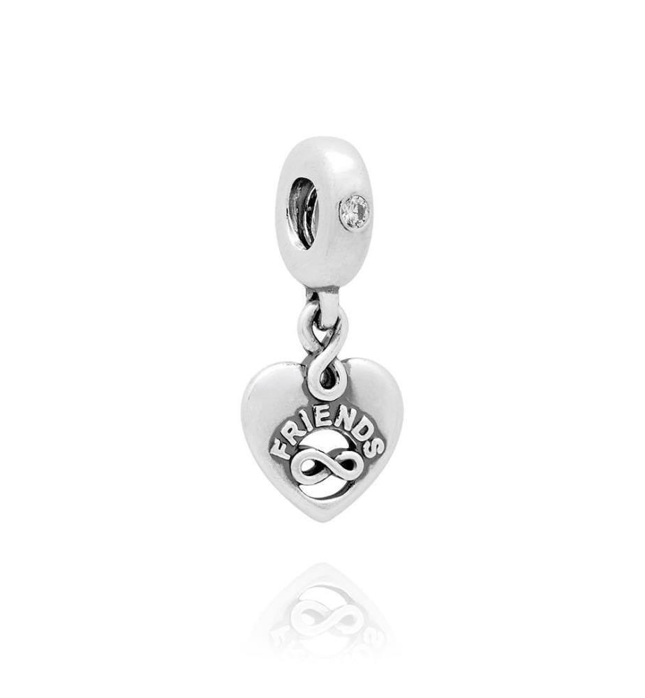 Charm Pendant Cur Amis Pour Toujours - Argent 925/1000e