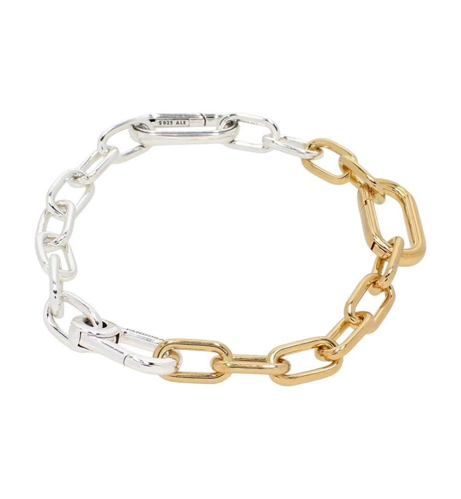 Bracelet Chaîne maillons  Argent massif/or