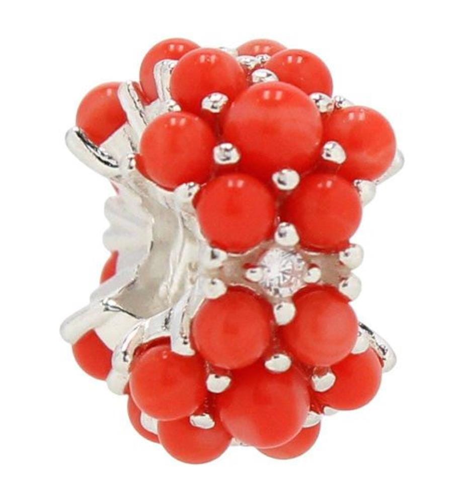 Charm Océan corail  Argent sterling