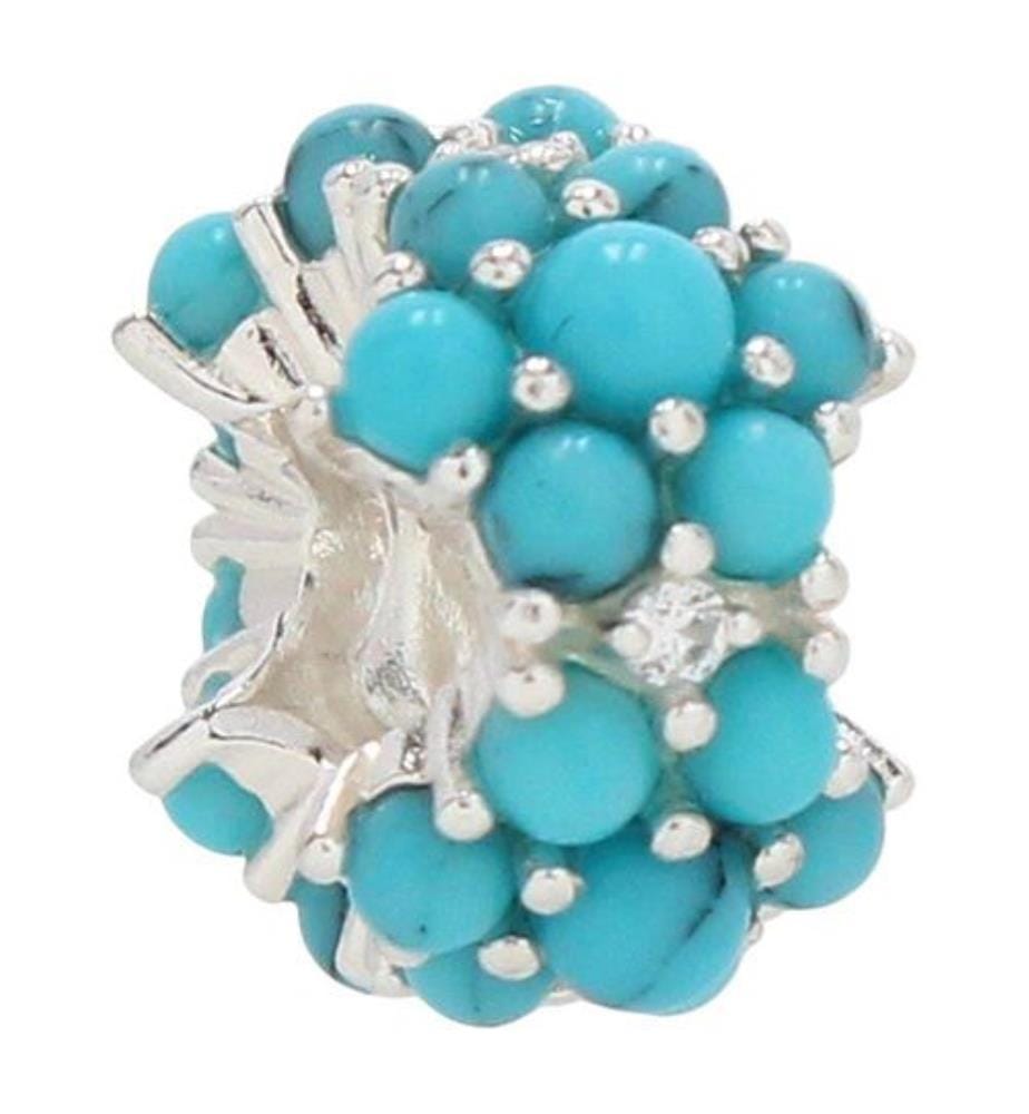Charm Océan turquoise  Argent sterling
