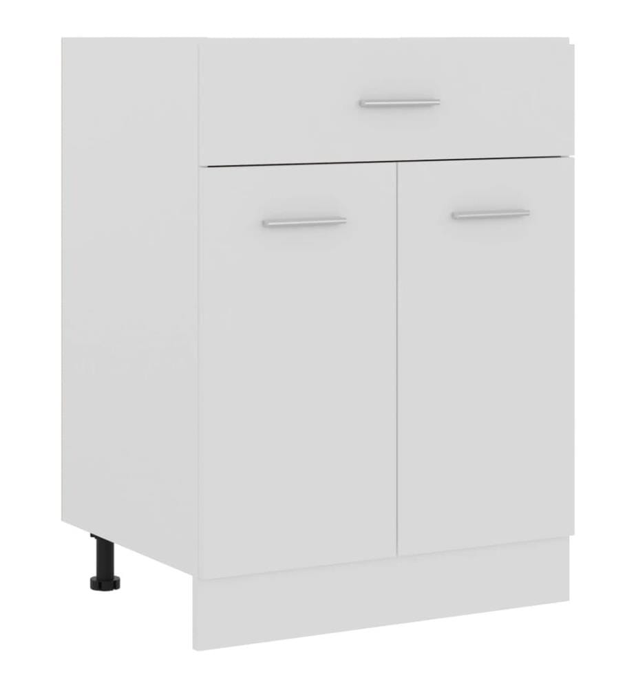 Armoire de plancher à tiroir Blanc 60x46x81,5 cm Aggloméré
