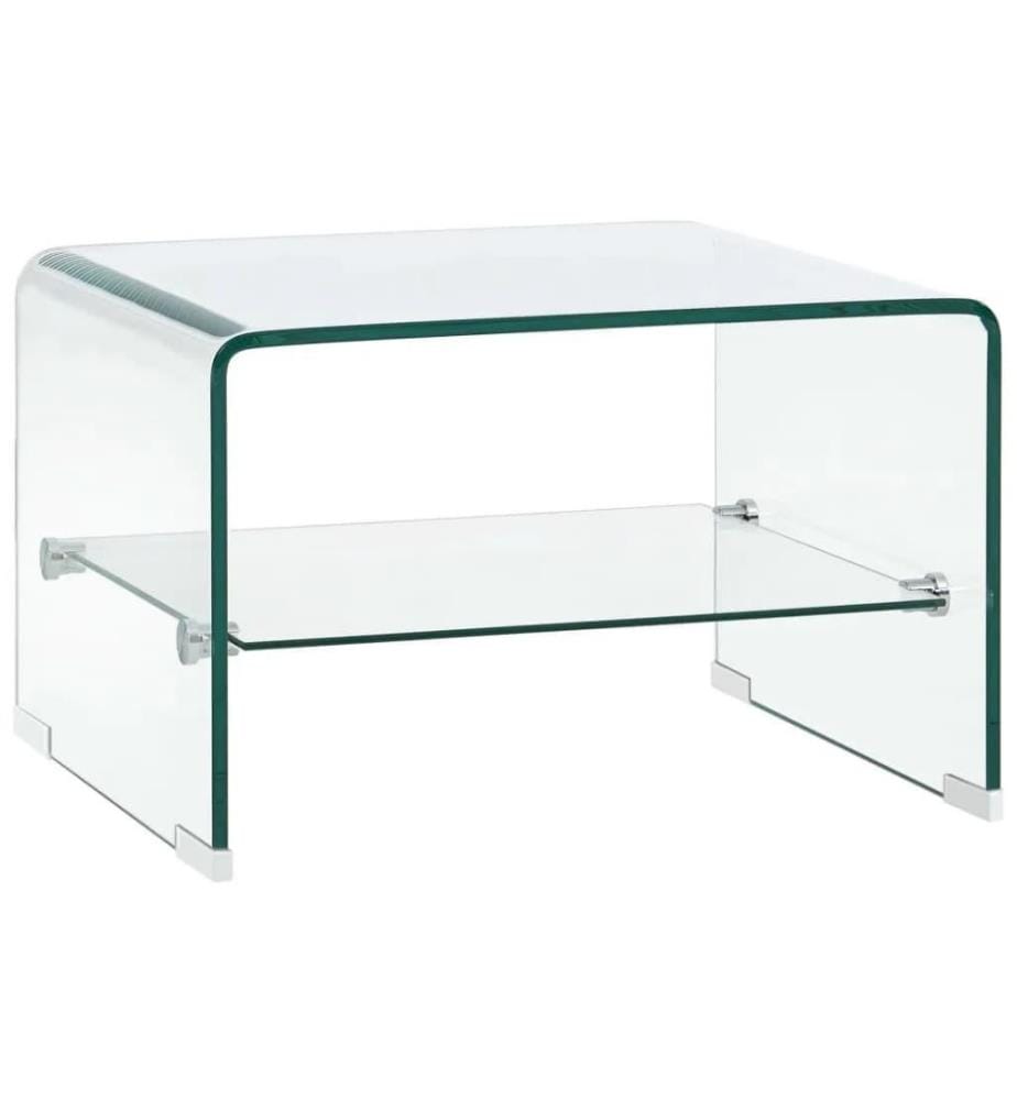 Table basse Clair 50 x 45 x 33 cm Verre trempé