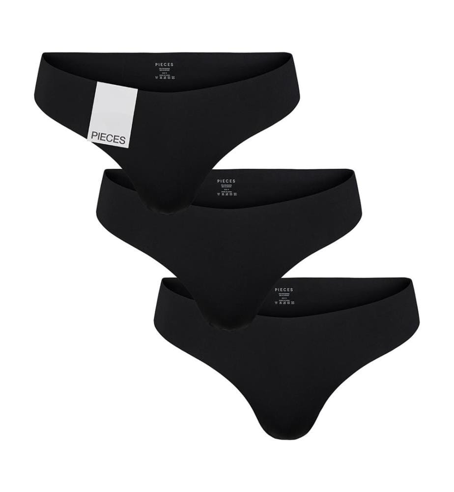 Lot de 3 Strings Brésilien - Noir
