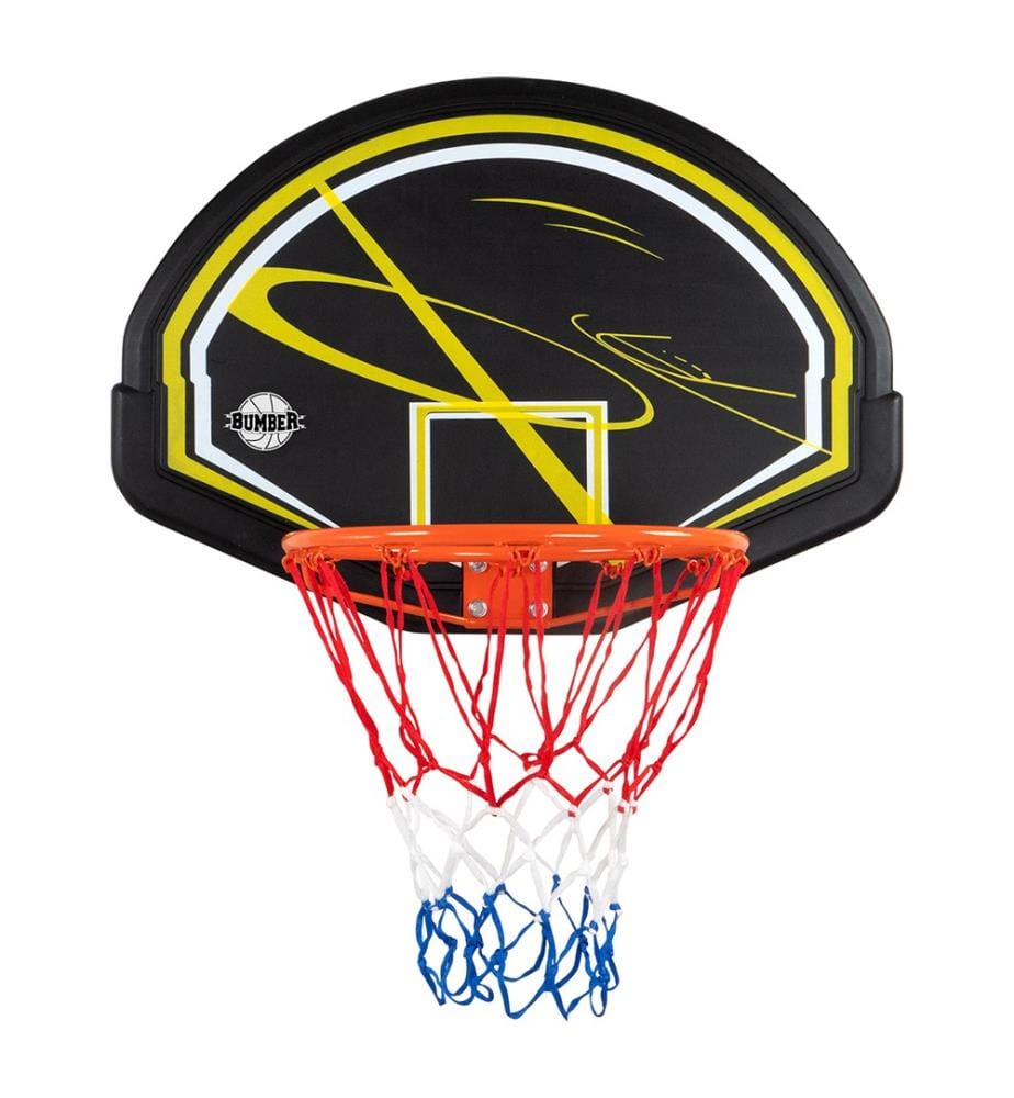 Panneau de basket de porte ou mural 80 x 58cm Memphis - Jaune, Noir