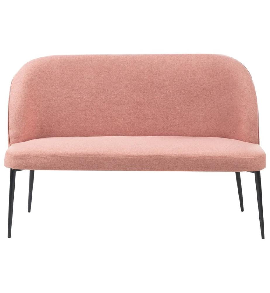 Banc rembourré OSBY Tissu Rose 2 places