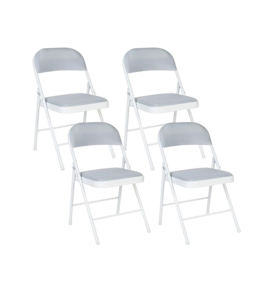 Lot de 4 chaises pliantes SPARKS Gris clair