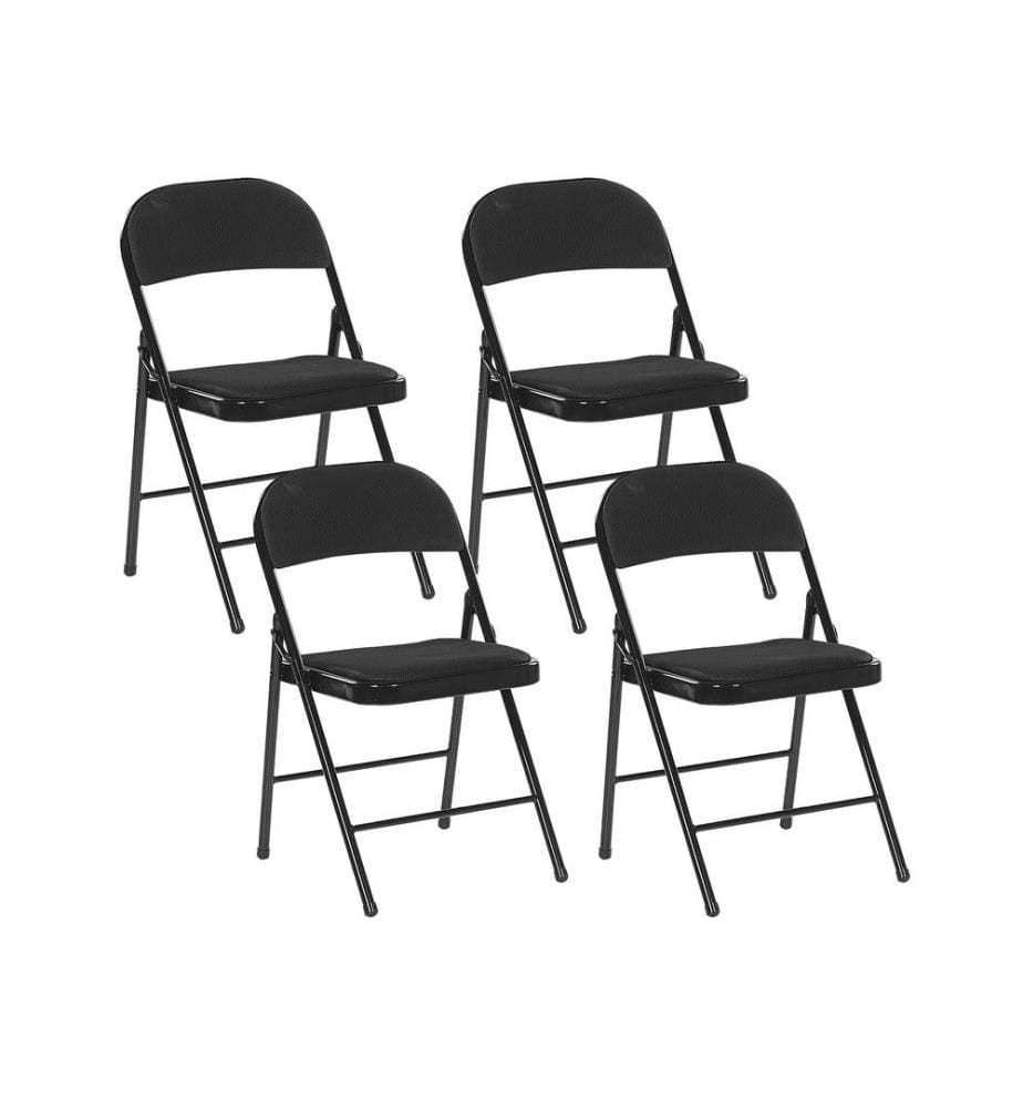 Lot de 4 chaises pliantes SPARKS Noir