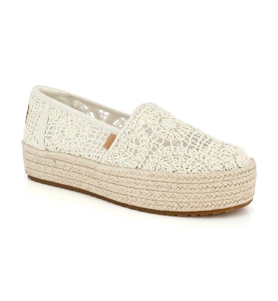 Espadrilles Valencia Natural Crochet Lace - Natural