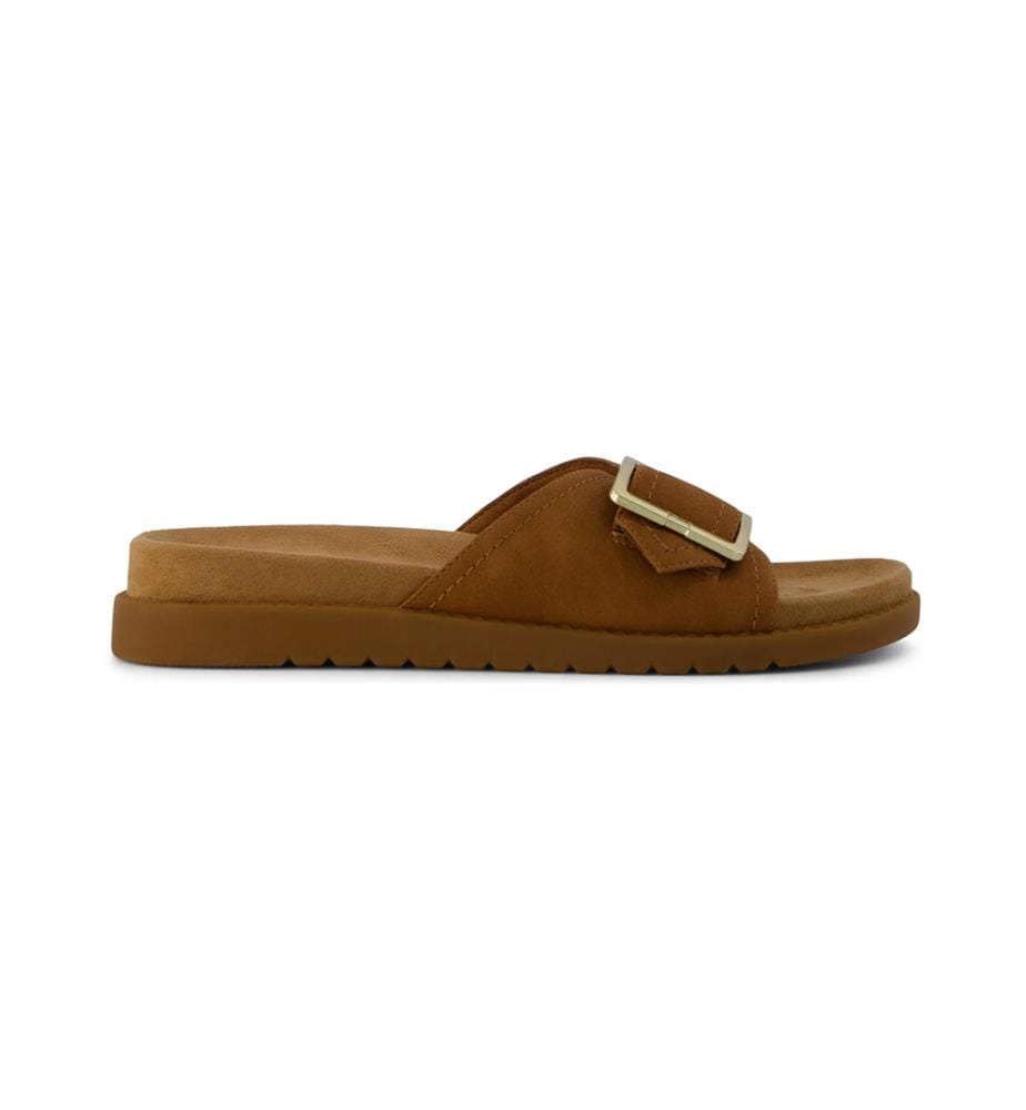 Mules Marin Slide Nubuck PU - Brun Foncé
