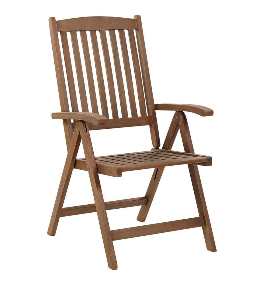 Chaise de jardin AMANTEA Acacia Marron foncé