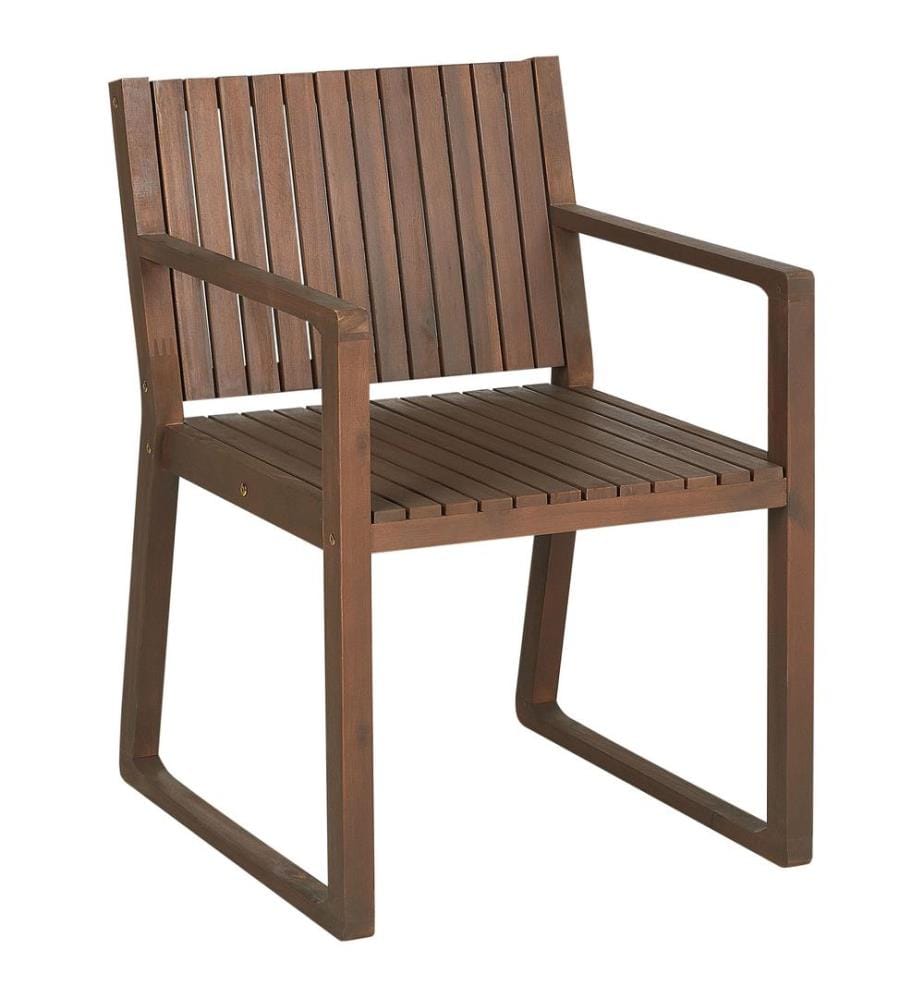 Chaise de jardin SASSARI Acacia Marron foncé