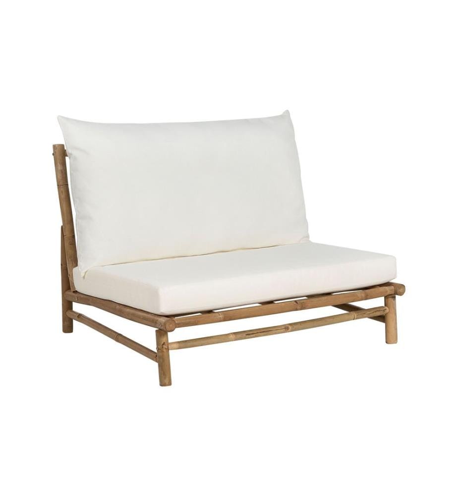 Chaise de jardin TODI Bambou Blanc cassé