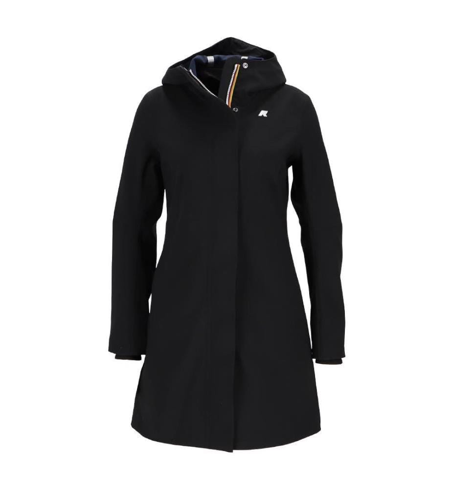 Veste Stephy Bonded 3/4 longueur - Noir-Bleu