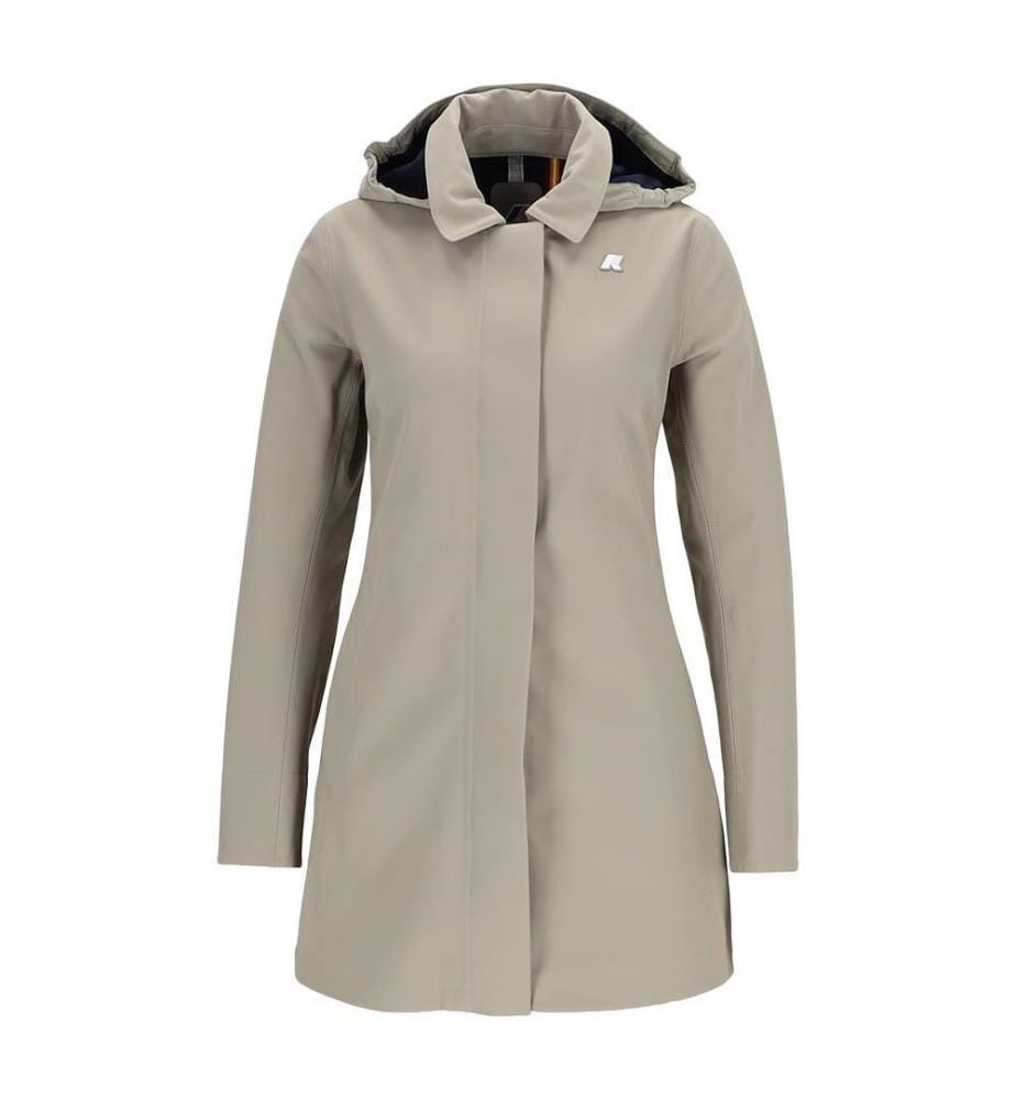 Veste longue Mathy Bonded - Bleu Foncé