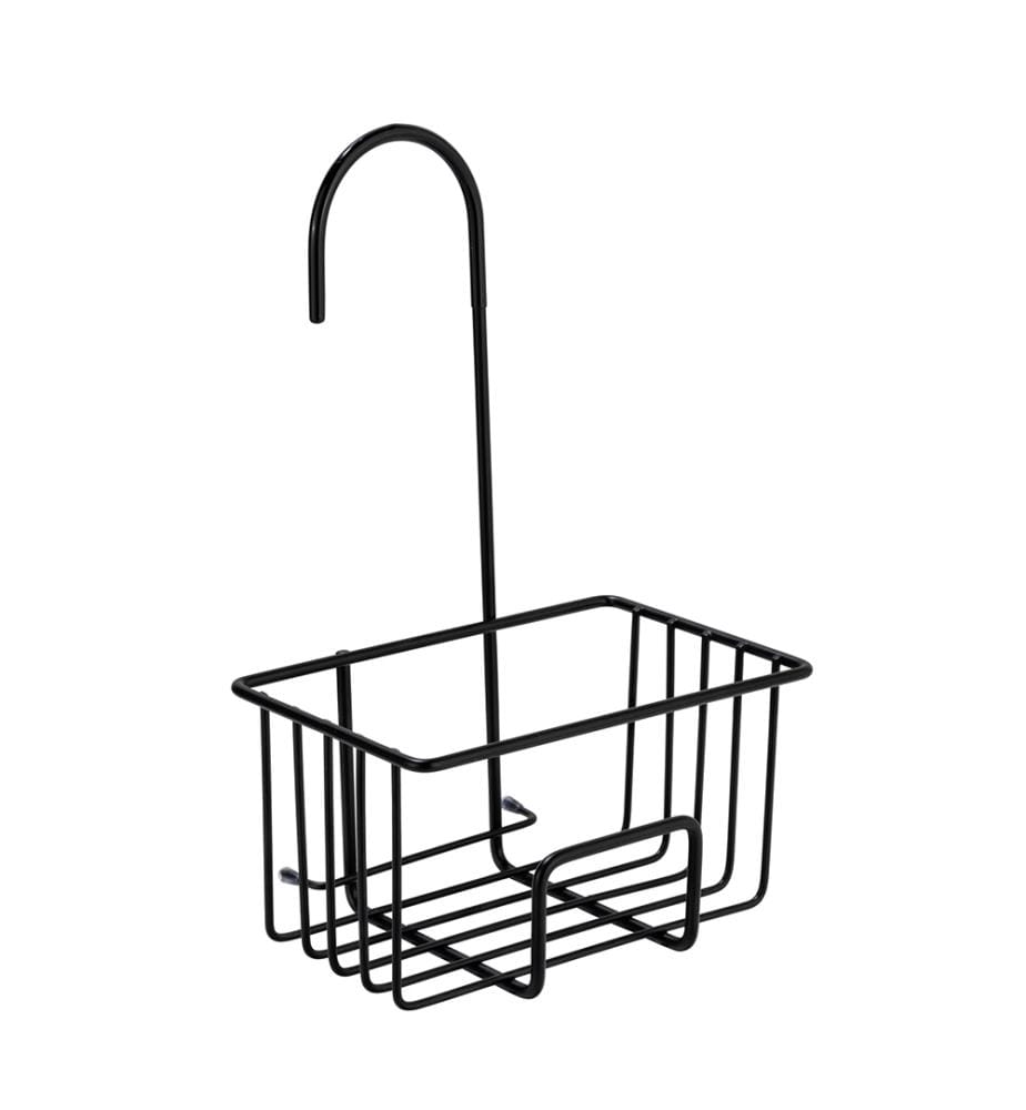 Bac à douche Mod. Milito, noir, acier inoxydable, PET, 18x28,5x13 cm, inoxydable et facile à installer