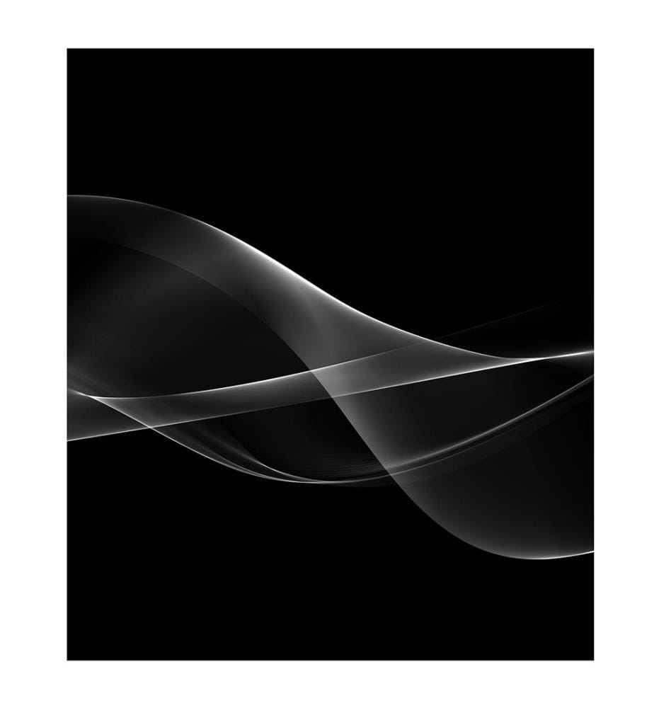 Crédence de cuisine Mod. Smoke, noir, verre trempé, 60x70 cm, surface facile à nettoyer