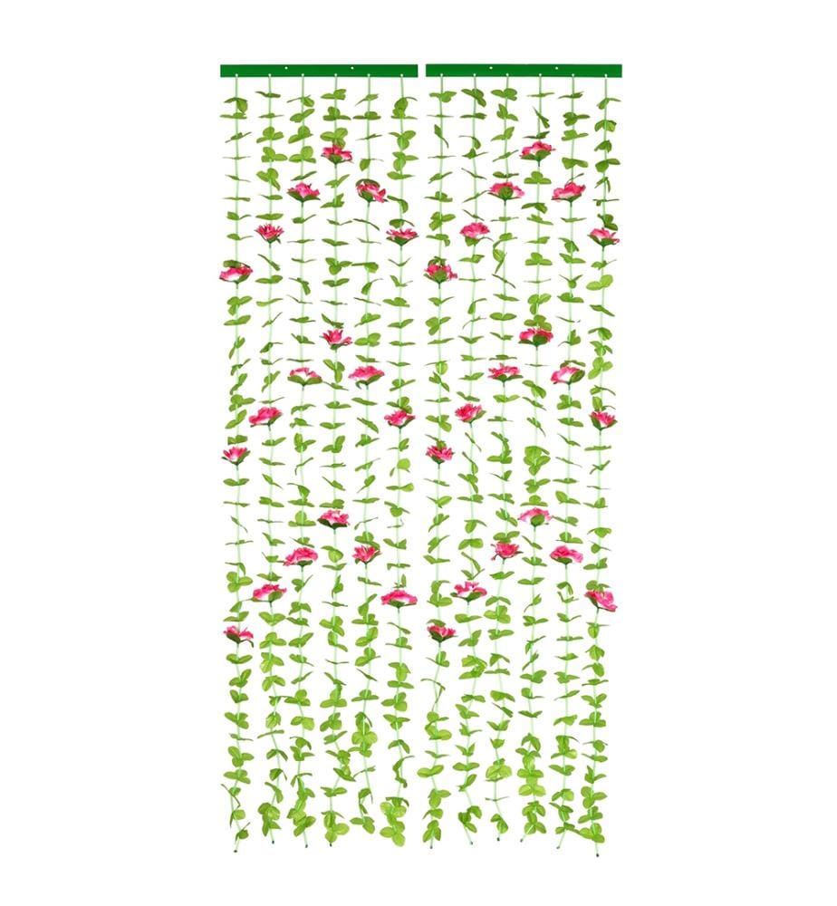 Rideau de feuilles Maximex Roses, protège contre les insectes et les regards indiscrets