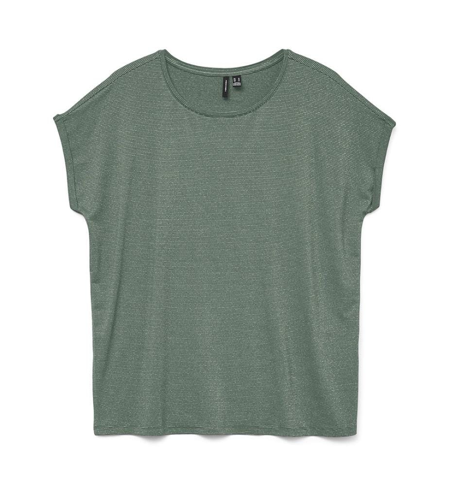 T-shirt - Black Silver Lurex